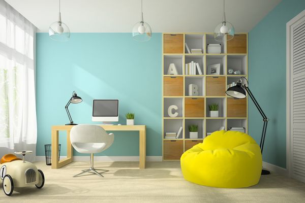 Colores ideales para cada espacio del hogar: estudio, oficina, y áreas de alto tráfico