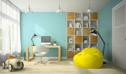 Colores ideales para cada espacio del hogar: estudio, oficina, y &aacute;reas de alto tr&aacute;fico