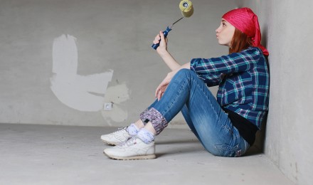 &iquest;C&oacute;mo pintar una pared nueva de concreto por primera vez?